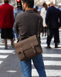 Graduation or Christmas gift – personalized leather laptop bag