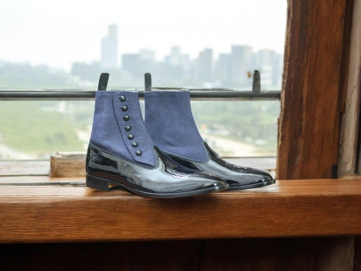 Two-tone Victorian-style men’s boots
