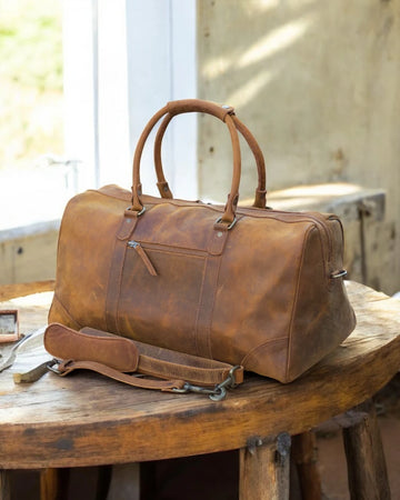 Duffe leather bags for mens 