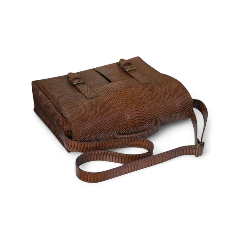 Personalized Monogram Example on Front Flap – Laser-engraved initials for a custom look

