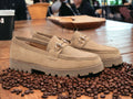 Brown Suede Loafers for Men | Chunky Sole | Handcrafted | Men's Chunky Sole Brown Suede Loafers 